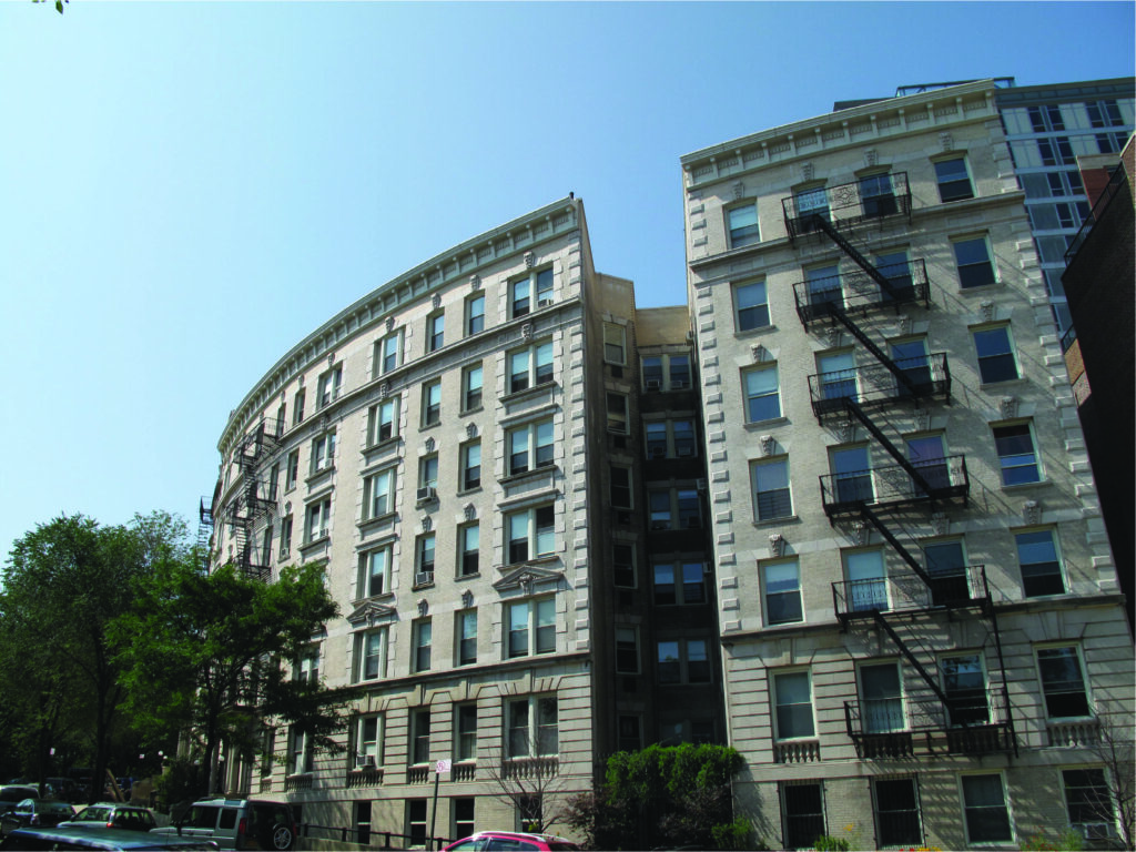 A building with an open garden