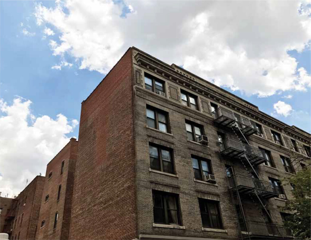 An old school apartment building