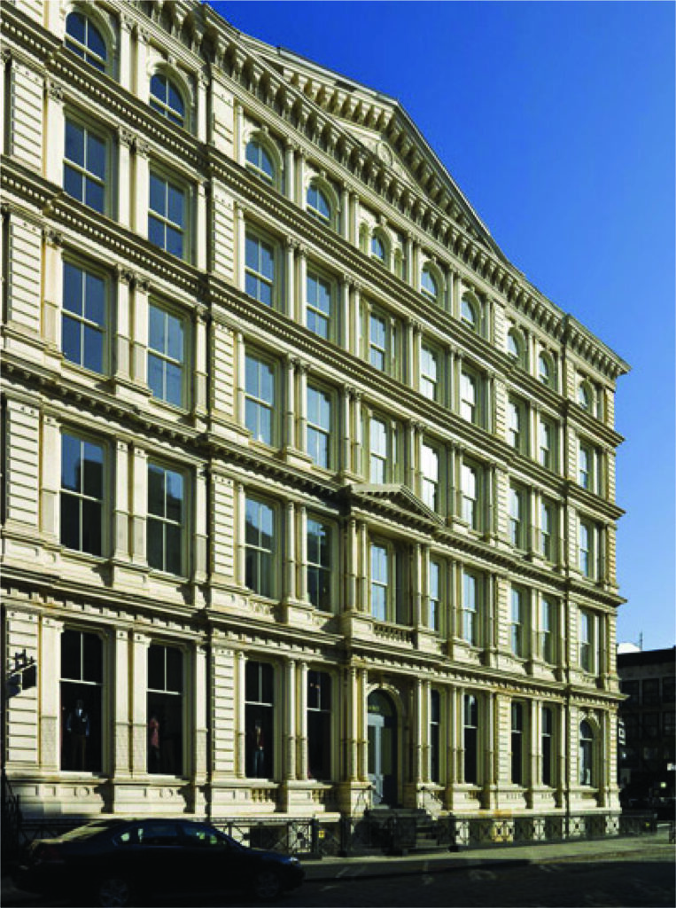 A cream-colored building